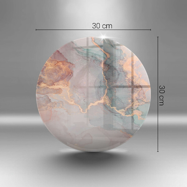 Tagliere in vetro Marmo con oro