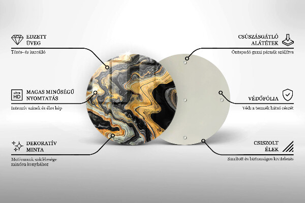Tagliere in vetro Struttura astratta