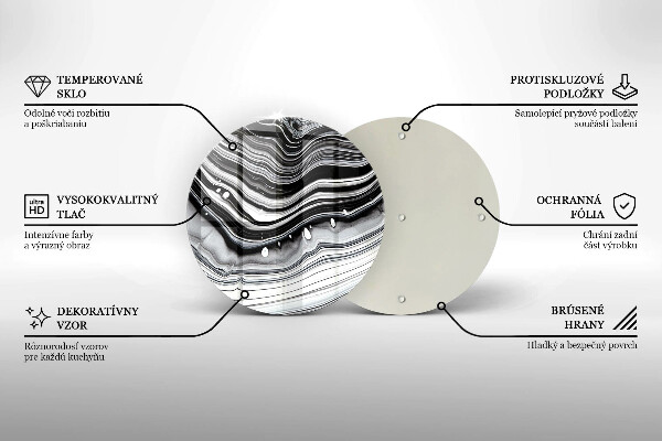 Tagliere in vetro Astrazione dell'inchiostro