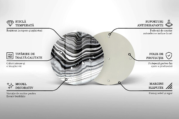 Tagliere in vetro Astrazione dell'inchiostro
