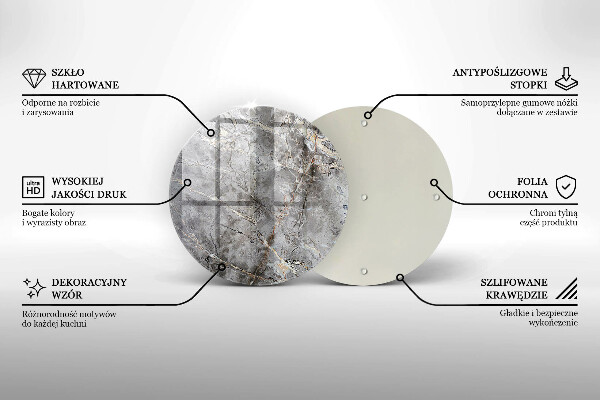 Tagliere in vetro Trama di pietra