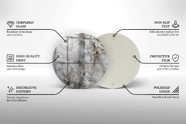 Tagliere in vetro Trama di pietra