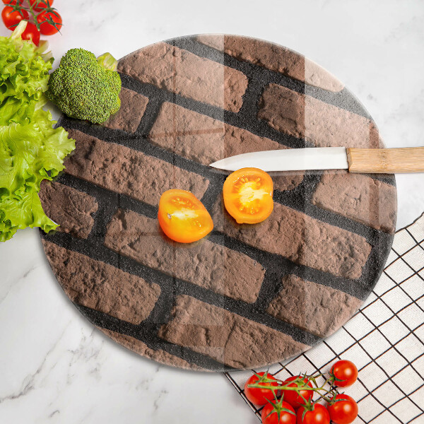 Tagliere in vetro Muro di mattoni