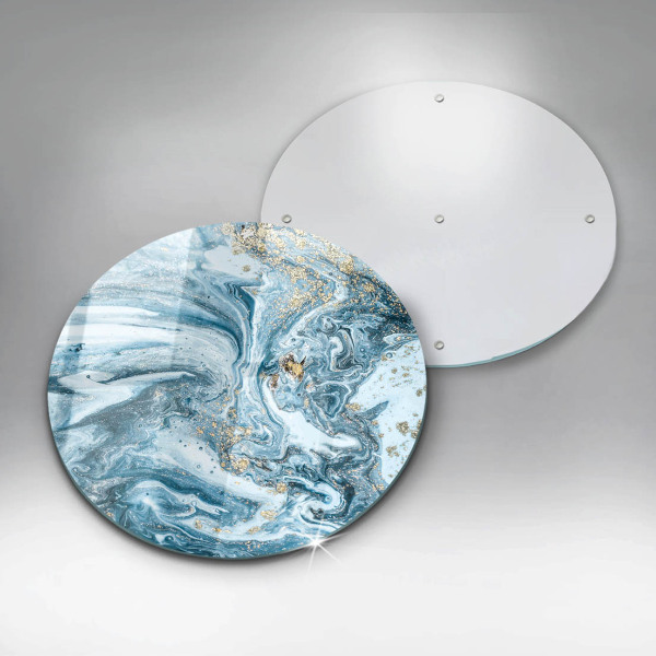 Tagliere in vetro Struttura con oro