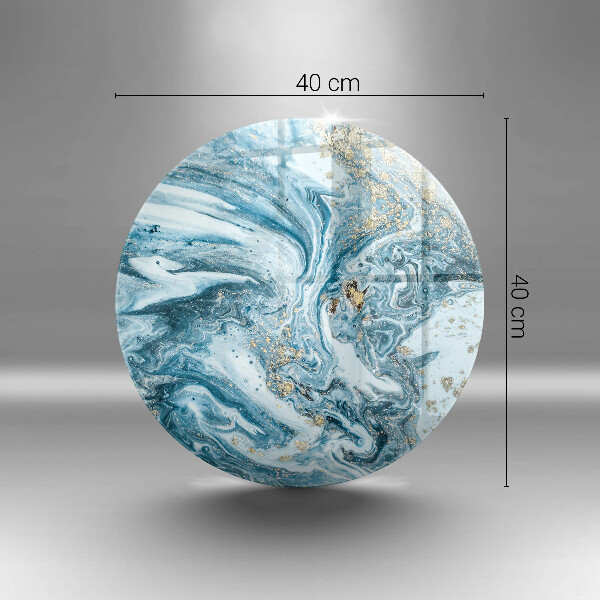 Tagliere in vetro Struttura con oro