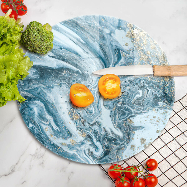 Tagliere in vetro Struttura con oro