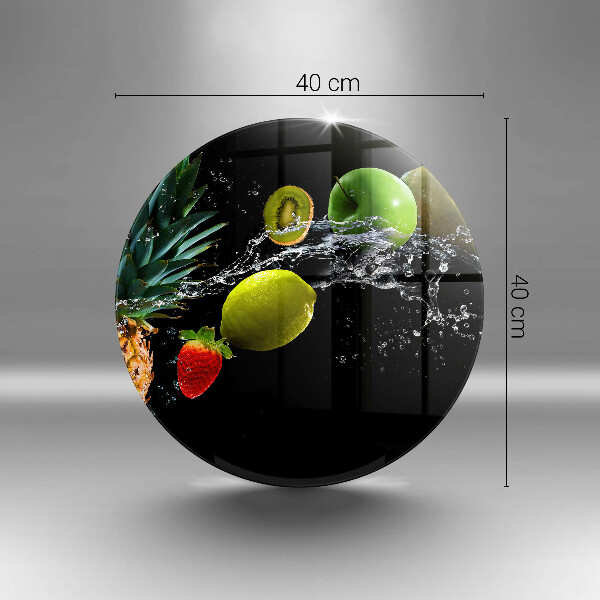 Tagliere in vetro temperato Frutta in acqua