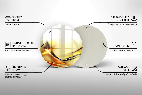 Tagliere in vetro Linee astratte di luce
