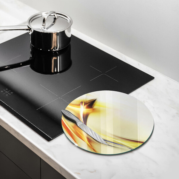 Tagliere in vetro Linee astratte di luce