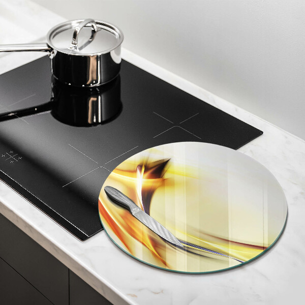 Tagliere in vetro Linee astratte di luce