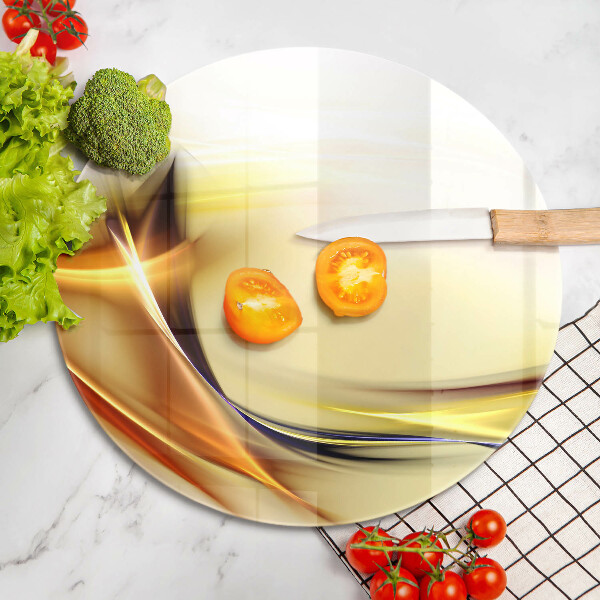 Tagliere in vetro Linee astratte di luce