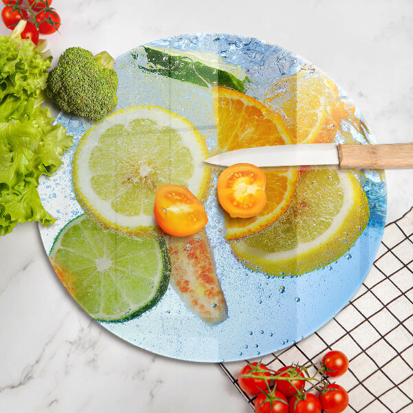 Tagliere in vetro Succosa acqua di agrumi