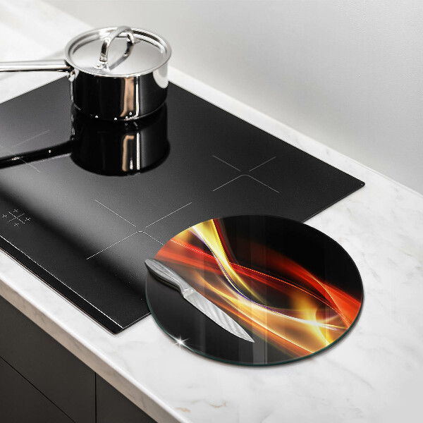 Tagliere in vetro Fumo e luce astratti