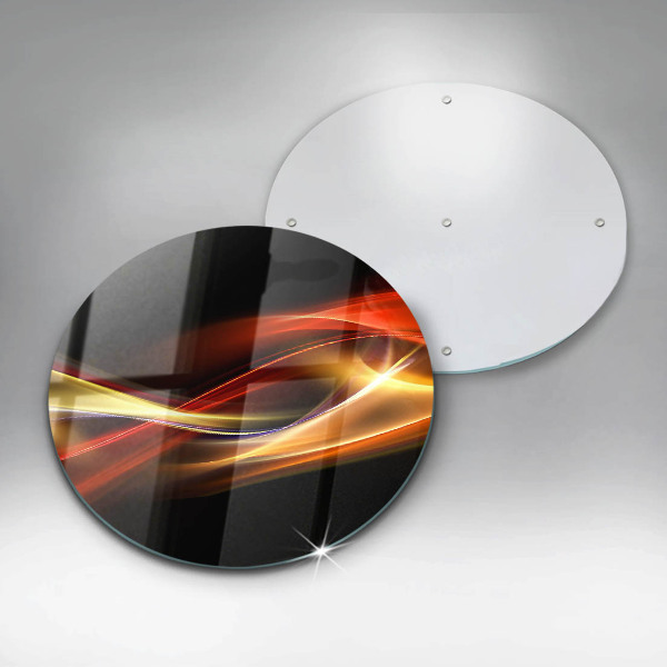 Tagliere in vetro Fumo e luce astratti