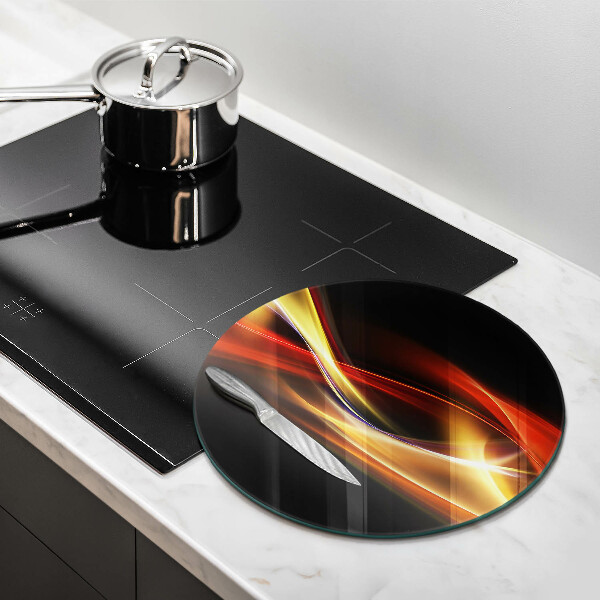 Tagliere in vetro Fumo e luce astratti