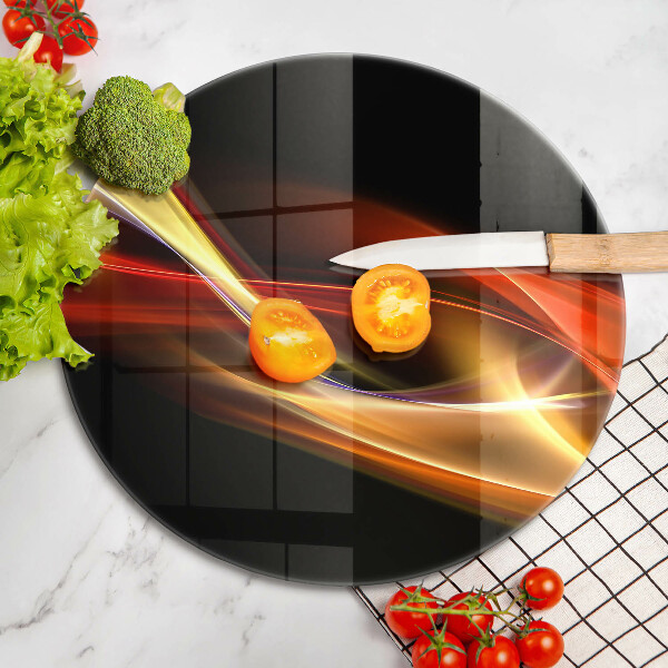 Tagliere in vetro Fumo e luce astratti