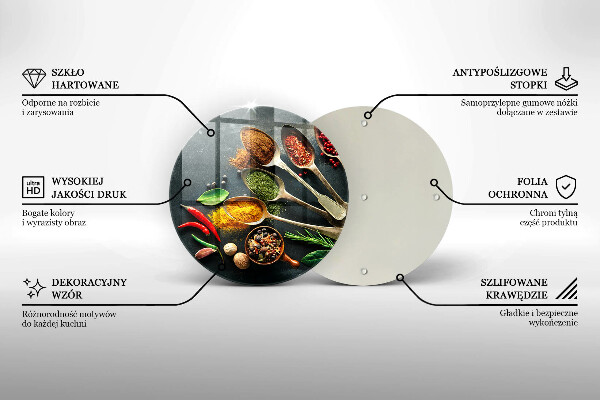 Tagliere in vetro Cucchiai da cucina di spezie