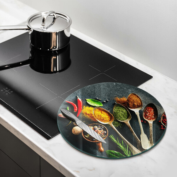 Tagliere in vetro Cucchiai da cucina di spezie