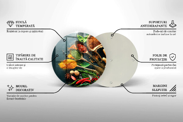 Tagliere in vetro Cucchiai per spezie da cucina