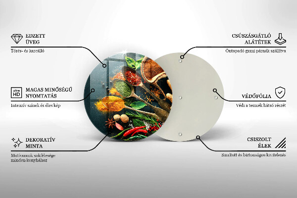 Tagliere in vetro Cucchiai per spezie da cucina