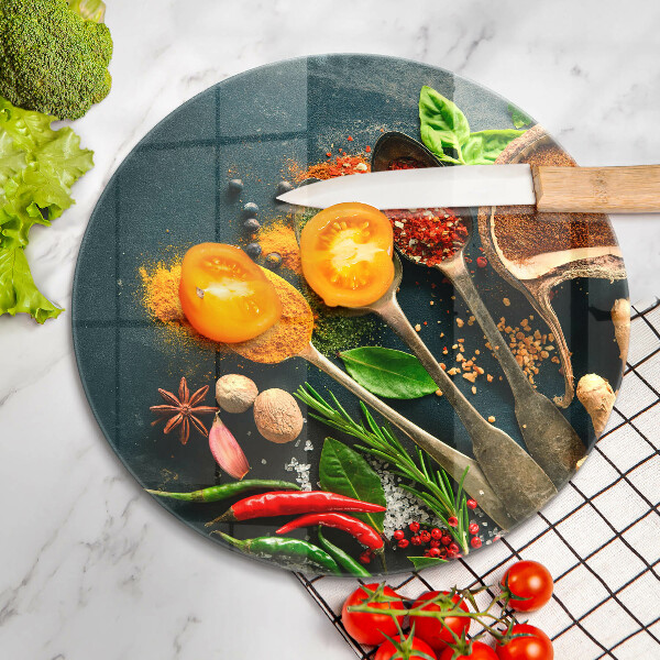 Tagliere in vetro Cucchiai per spezie da cucina