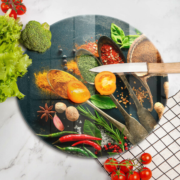 Tagliere in vetro Cucchiai per spezie da cucina