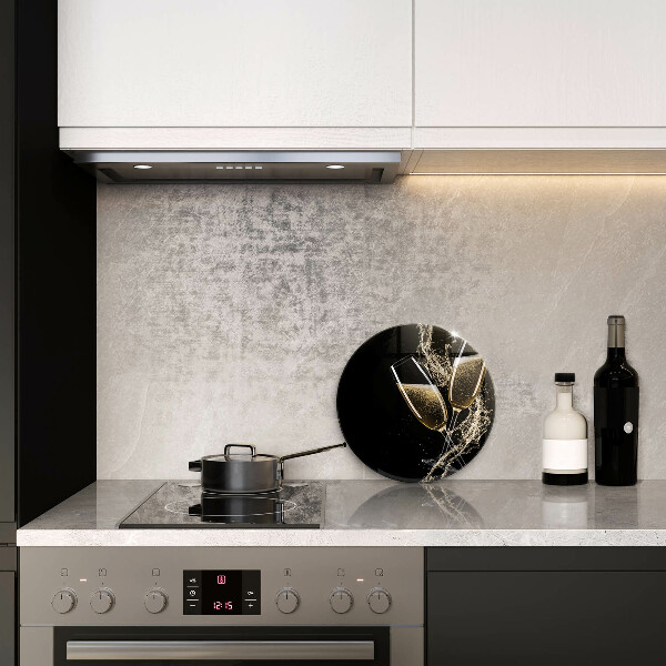 Tagliere in vetro Bicchieri di champagne