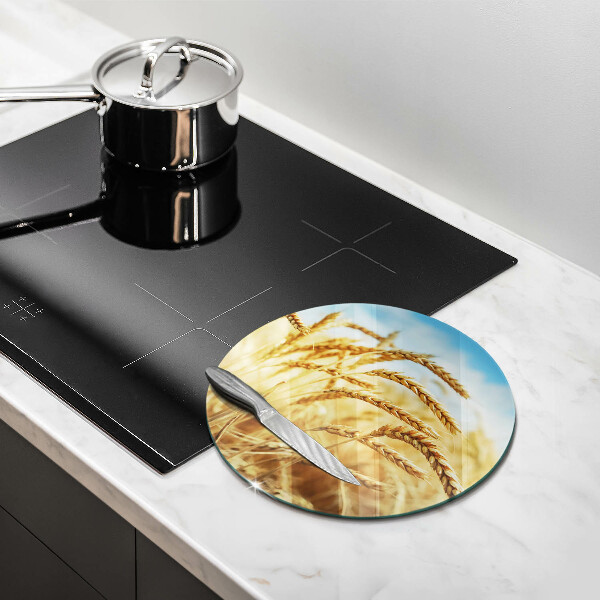 Tagliere in vetro Spighe di cereali nel campo