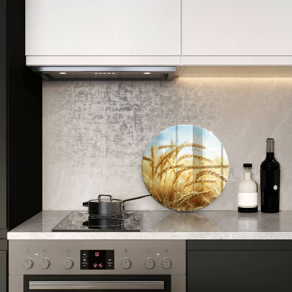 Tagliere in vetro Spighe di cereali nel campo