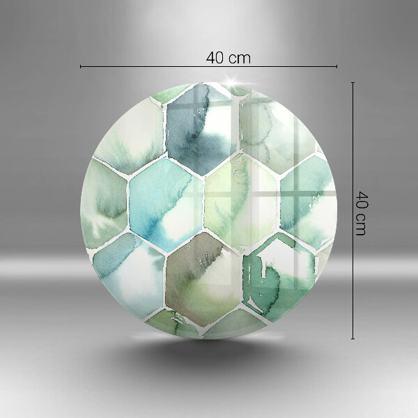 Tagliere in vetro Esagoni dell'acquerello