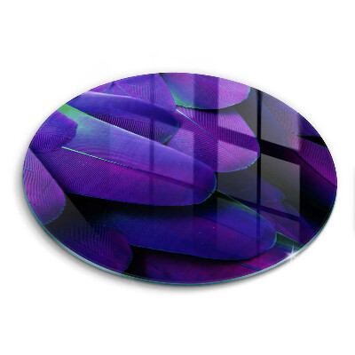 Tagliere in vetro temperato Piume al neon