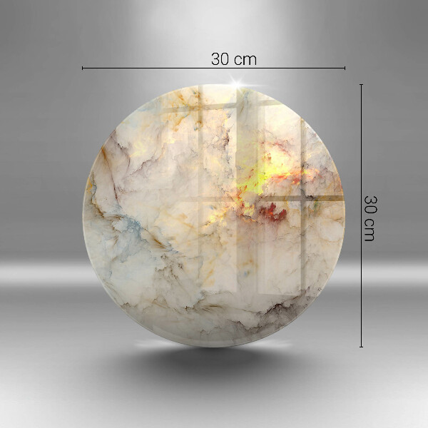 Tagliere in vetro temperato Struttura in marmo con oro