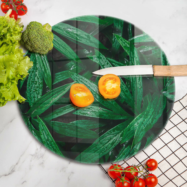 Tagliere in vetro temperato Foglie di piante