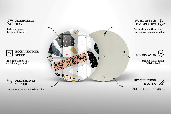 Tagliere in vetro temperato Gres