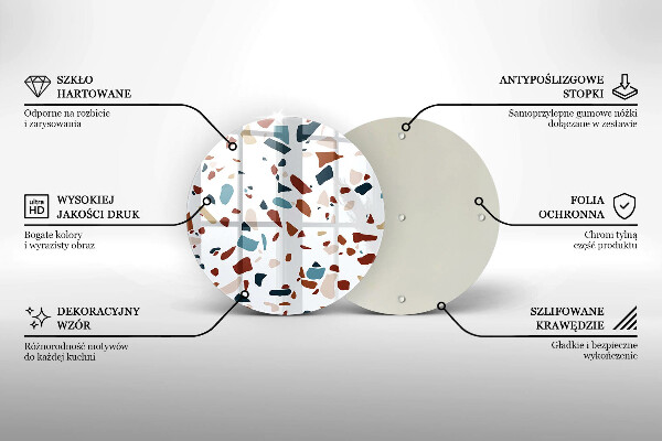 Tagliere in vetro temperato Pietra decorativa