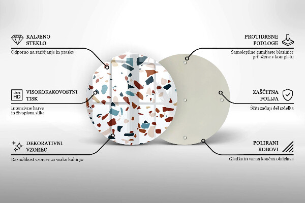 Tagliere in vetro temperato Pietra decorativa