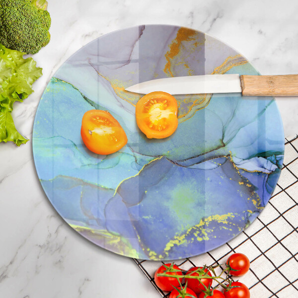 Tagliere in vetro temperato Pietra d'oro incrinata