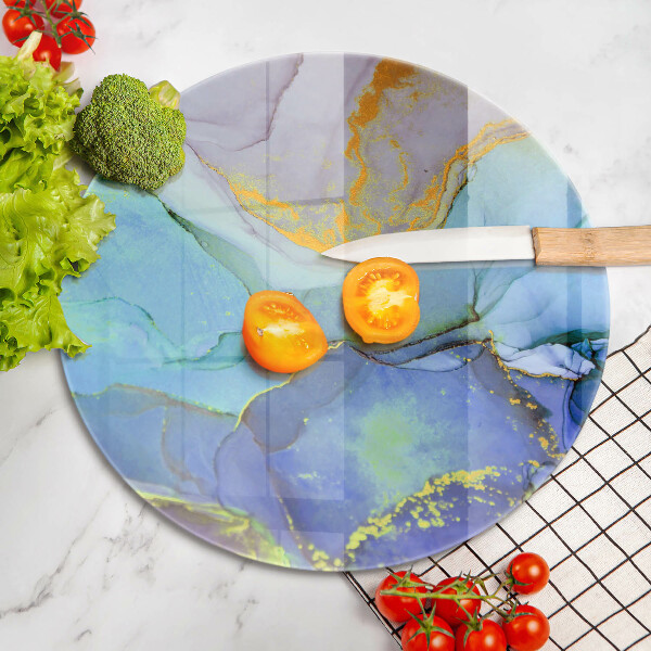 Tagliere in vetro temperato Pietra d'oro incrinata