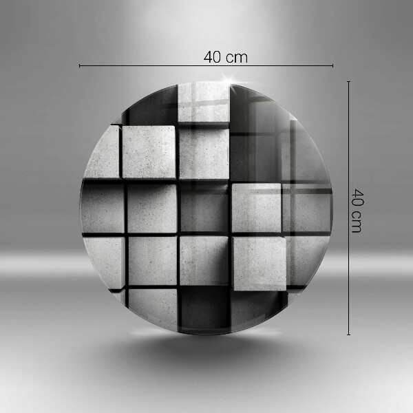 Tagliere in vetro temperato Sfondo di geometria 3D