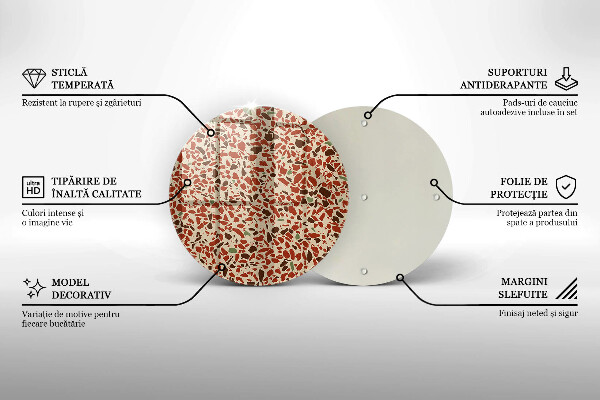 Tagliere in vetro temperato Gres pregiato