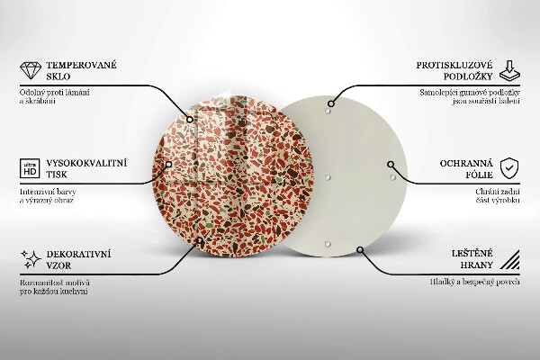 Tagliere in vetro temperato Gres pregiato