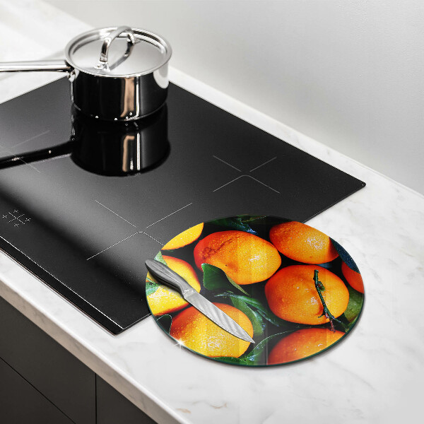 Tagliere in vetro temperato arancia