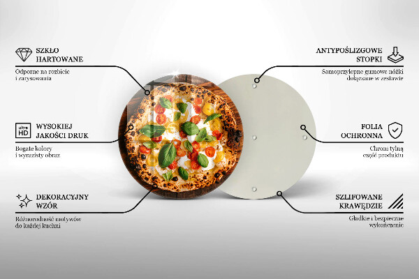 Tagliere in vetro temperato Pizza italiana