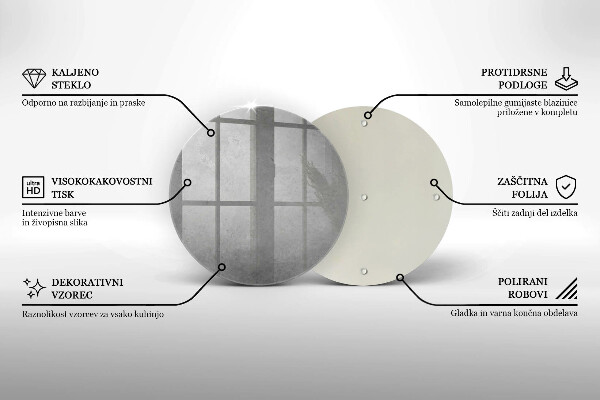 Tagliere in vetro Fondo di struttura concreta