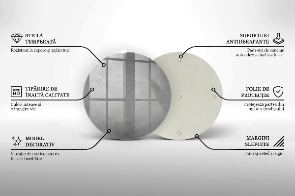 Tagliere in vetro Fondo di struttura concreta