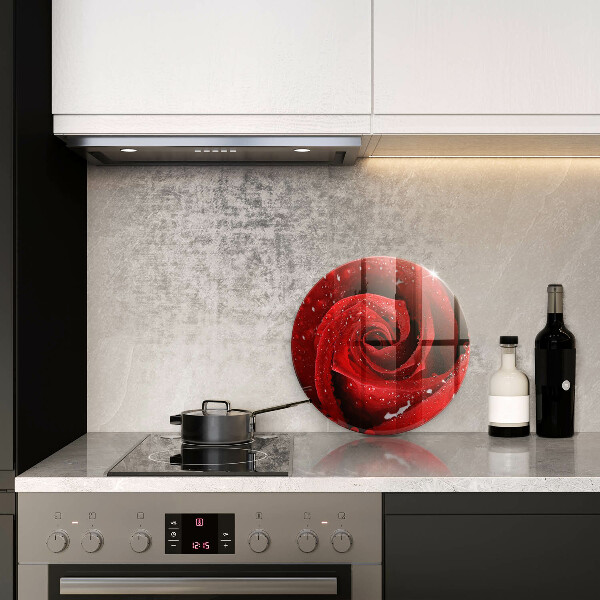 Tagliere in vetro Petali di fiori di rosa