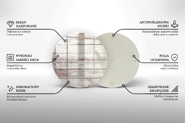 Tagliere in vetro Vecchie tavole di legno