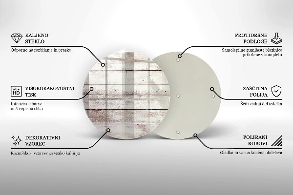Tagliere in vetro Vecchie tavole di legno