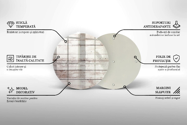 Tagliere in vetro Vecchie tavole di legno