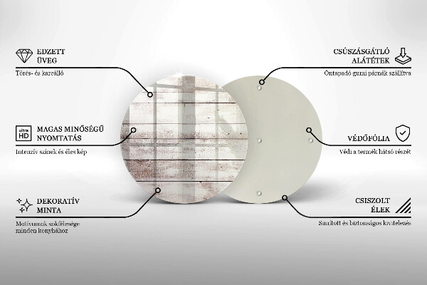 Tagliere in vetro Vecchie tavole di legno